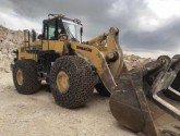 HY Antalya dan Komatsu WA500-6 mermer ataşmanlı yükleyici