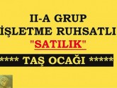 ACİL SATILIK TAŞ OCAĞI